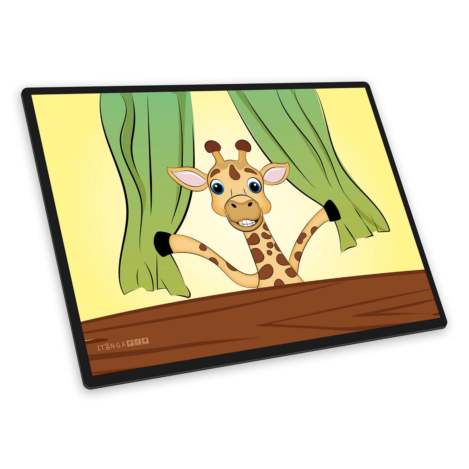 itenga Schreibunterlage V1 - Serie Funny animals - GIRAFFE