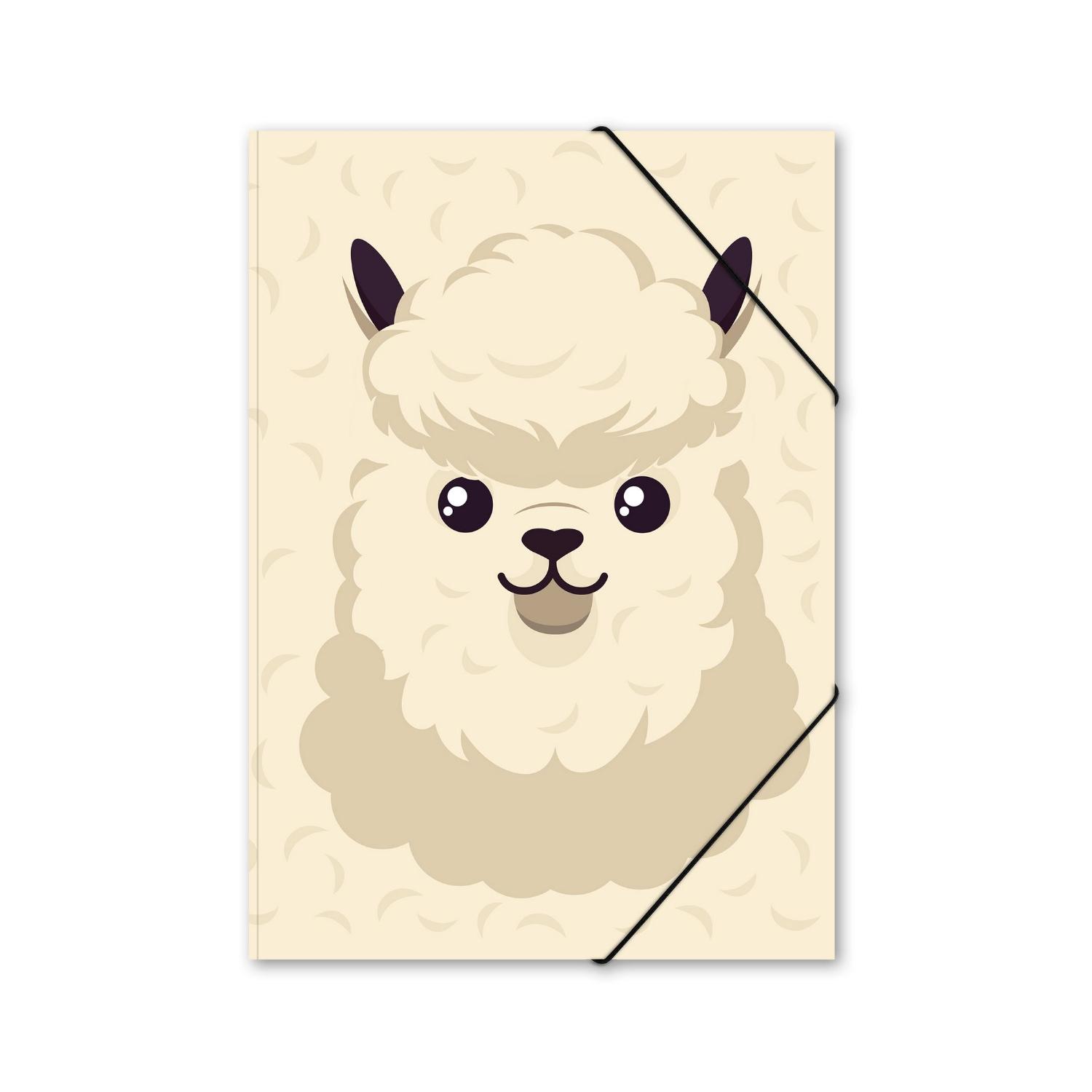 ITENGA Sammelmappe A4 PP Motiv Kawaii LAMA aus langlebig...