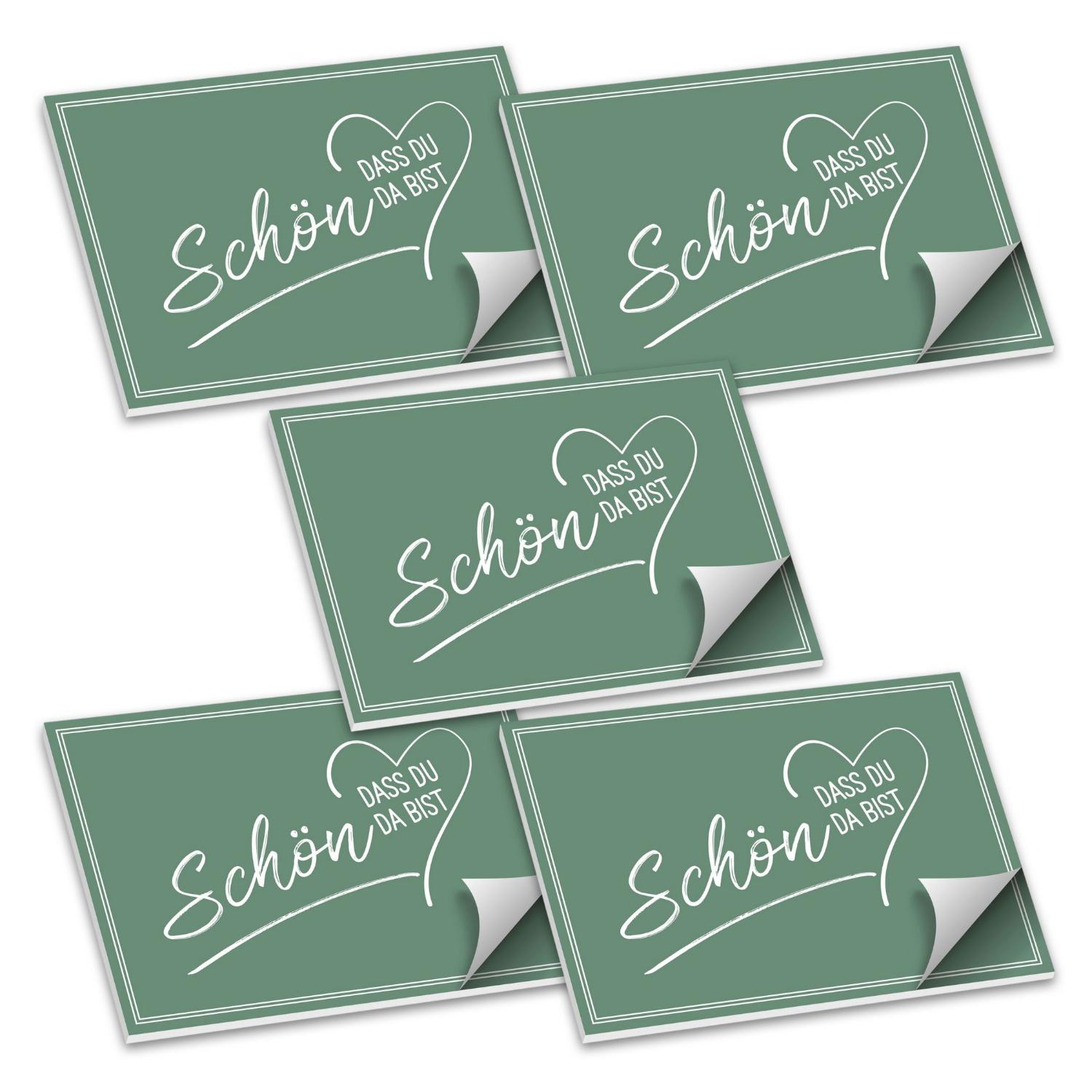 ITENGA Tischset A3 5er Set Sch�n dass du da bist V2 SALB...