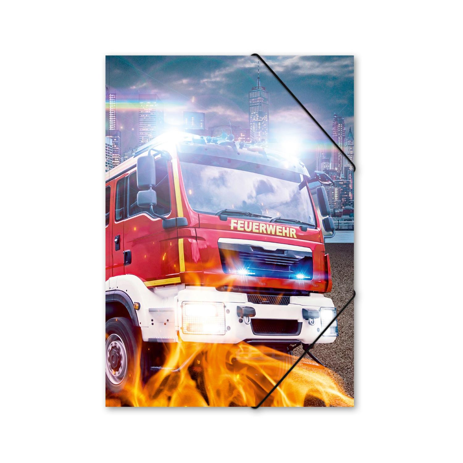 ITENGA Gummizugmappe Sammelmappe A4 PP Motiv FEUERWEHR