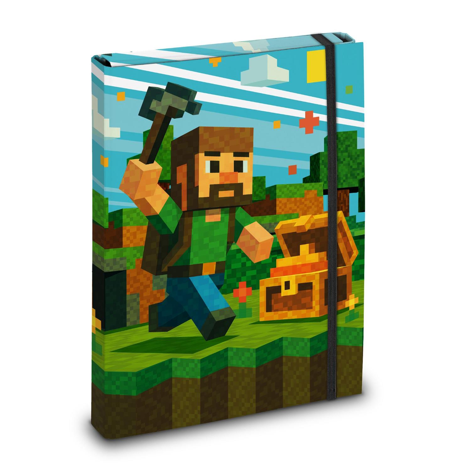 itenga Heftbox Motiv BLOCKGAME DIN A4 R�ckenbreite: 30 mm
