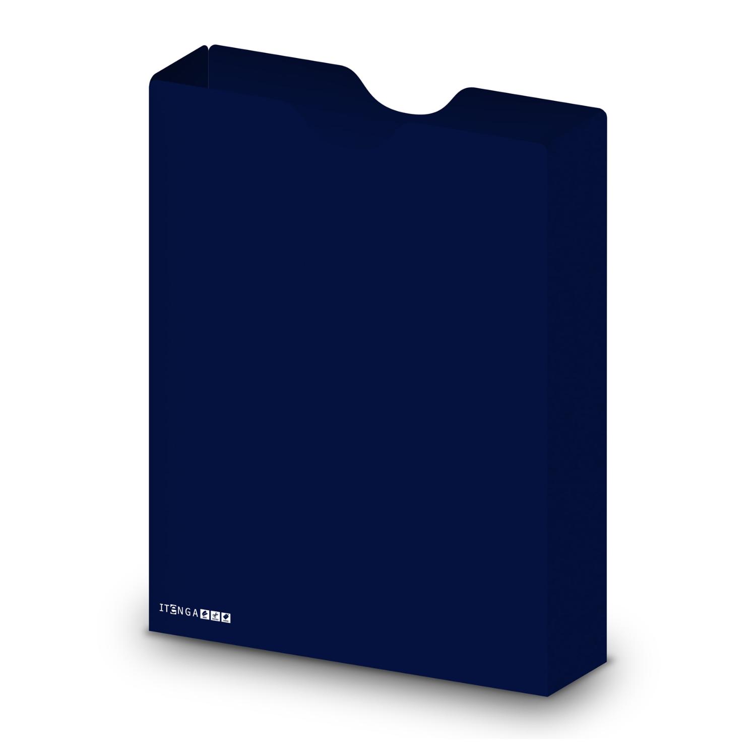 itenga Heftbox DIN A4 Hochformat aus PP Kunststoff DUNKE...