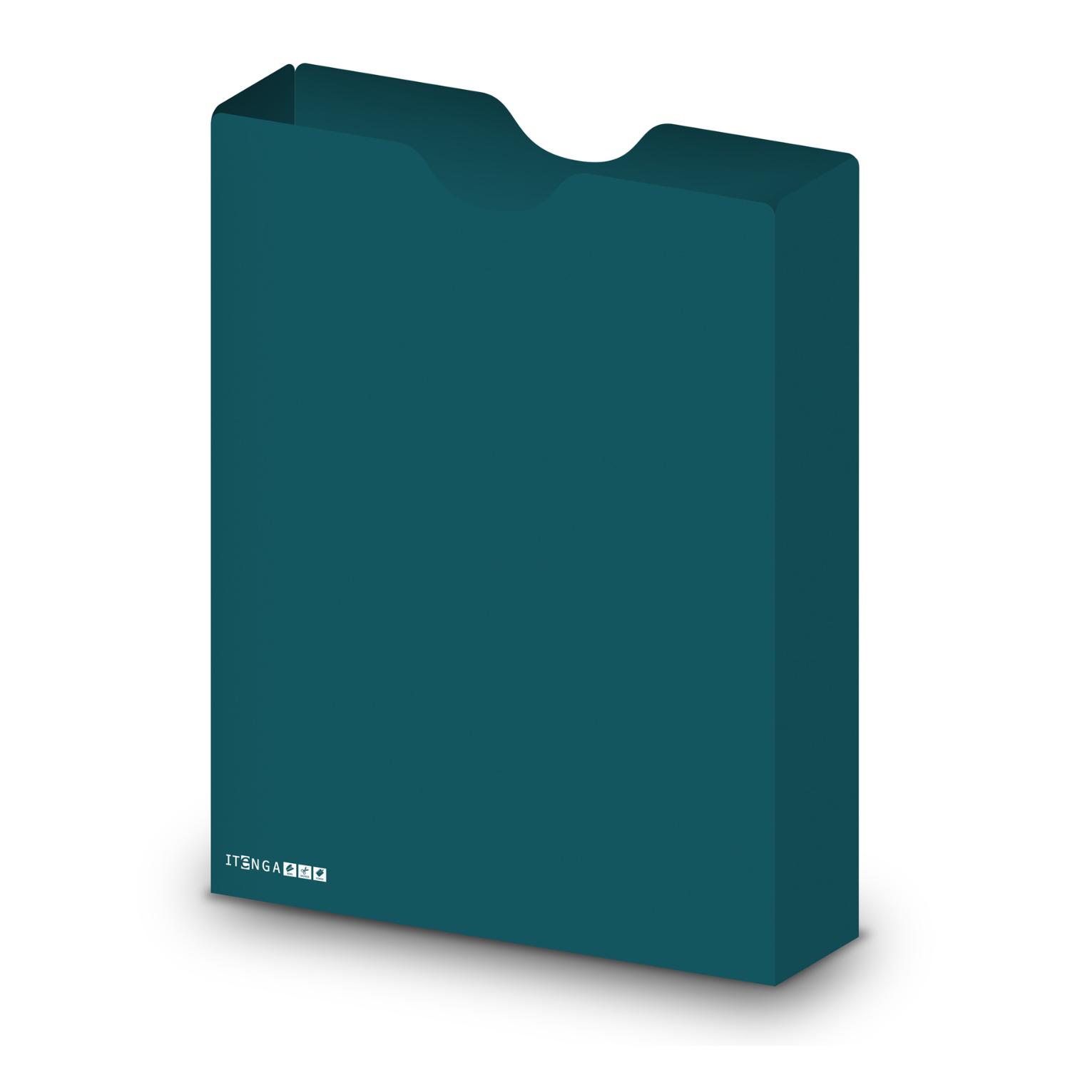 itenga Heftbox DIN A4 Hochformat aus PP Kunststoff PETROL