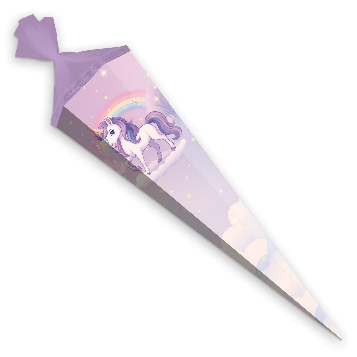 ITENGA Schult�te 85cm eckig Motiv EINHORN ZAUBERWOLKE mi...