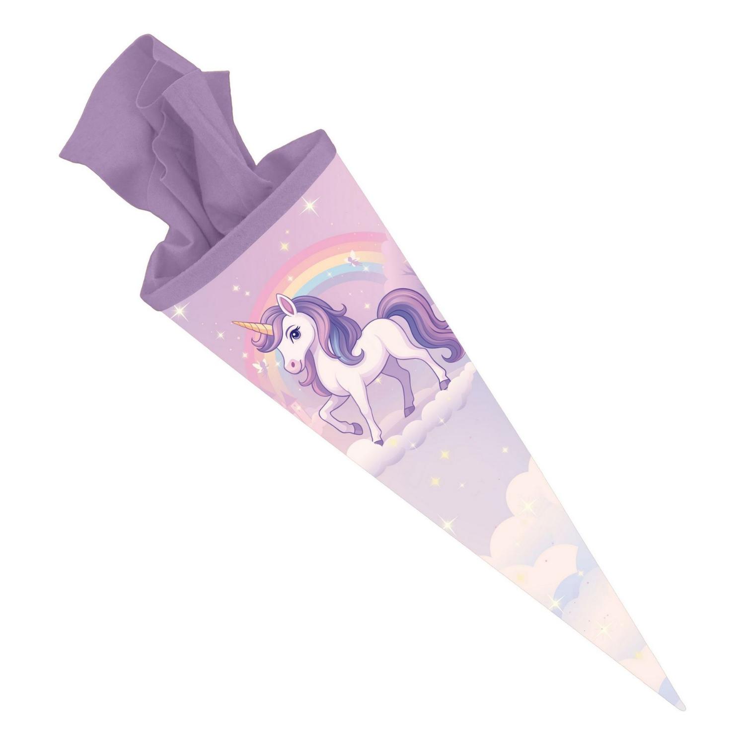 ITENGA Schult�te 70cm rund Motiv EINHORN ZAUBERWOLKE Zuc...