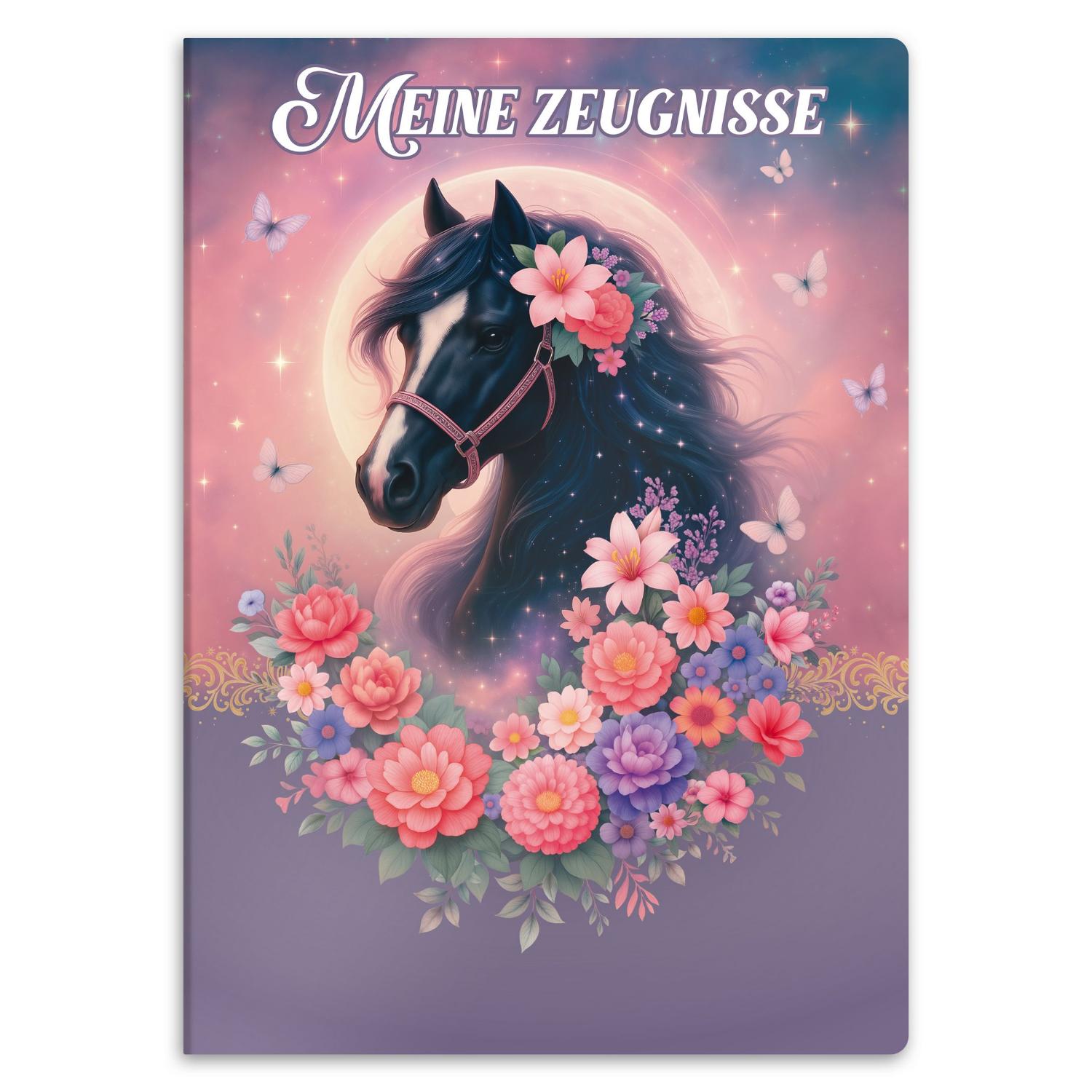itenga Zeugnismappe A4 Kunststoff Sichtbuch Motiv Pferd ...