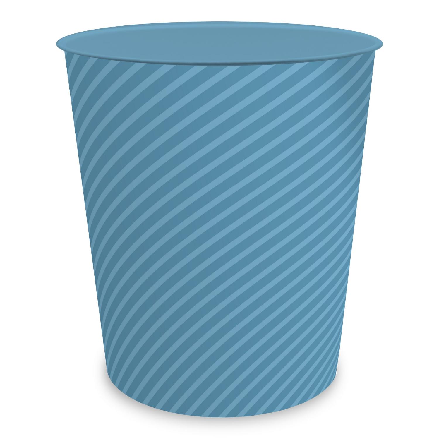 itenga Papierkorb ca. 11 Liter - STRIPE - pastell blau ...