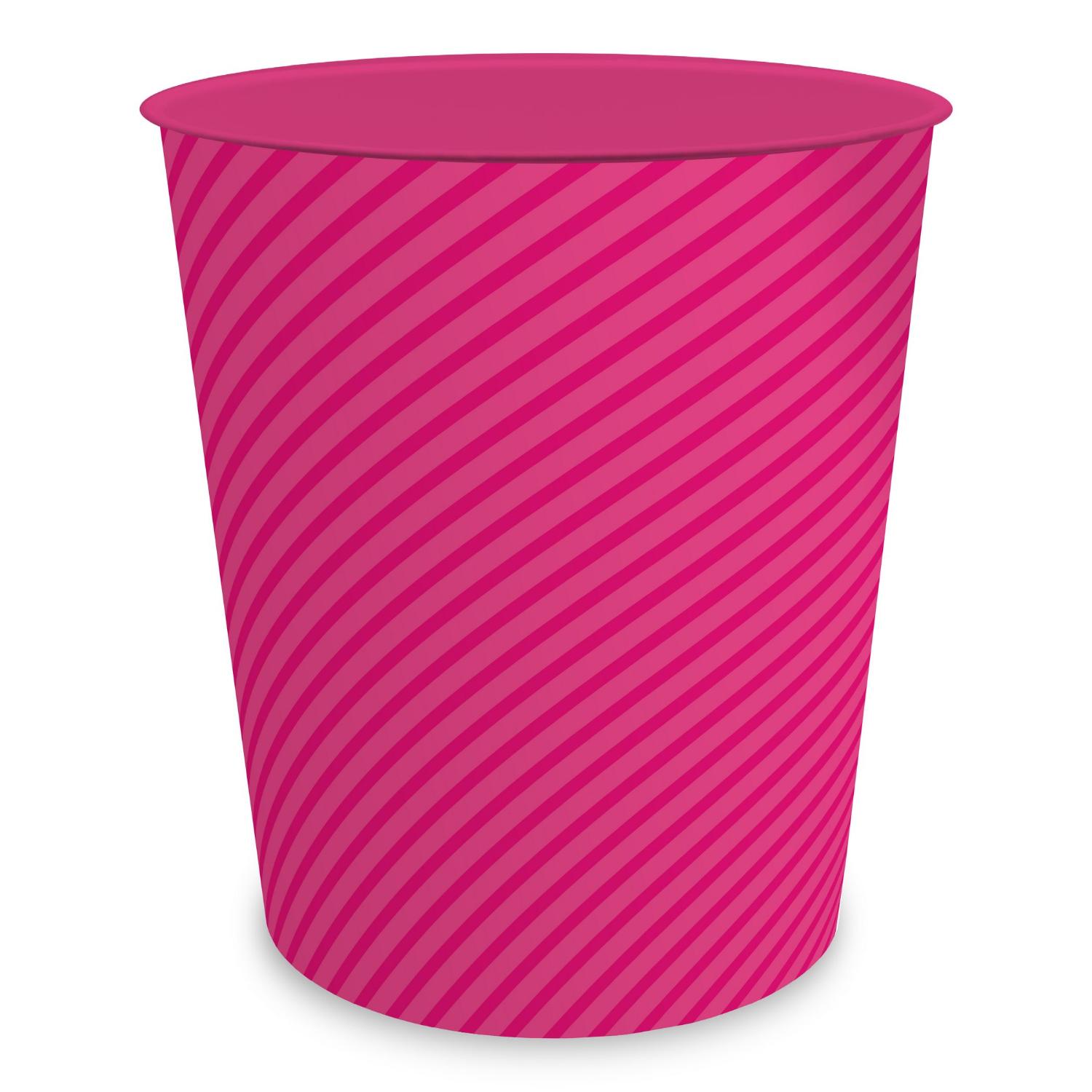 itenga Papierkorb ca. 11 Liter - STRIPE - magenta