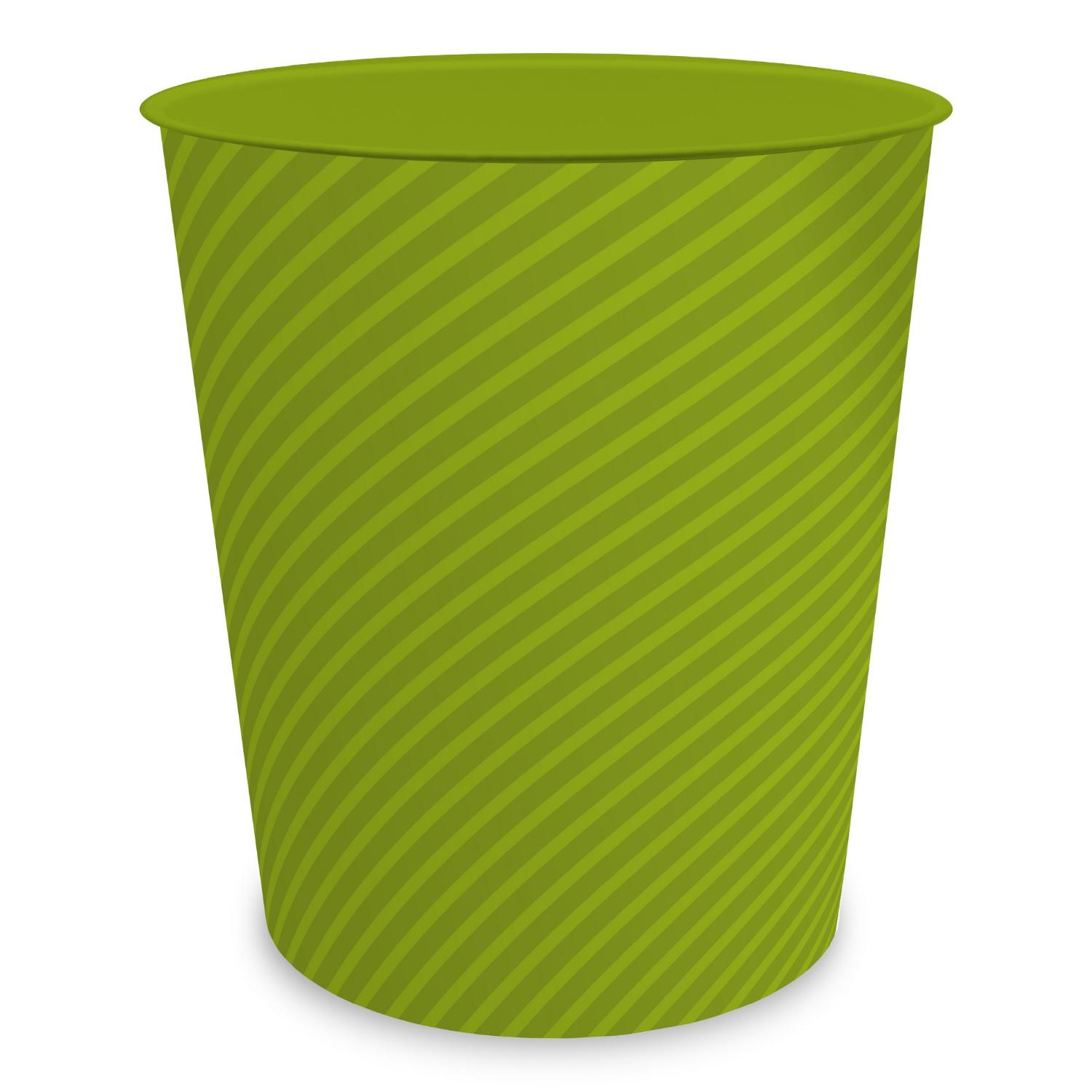 itenga Papierkorb ca. 11 Liter - STRIPE - gr�n