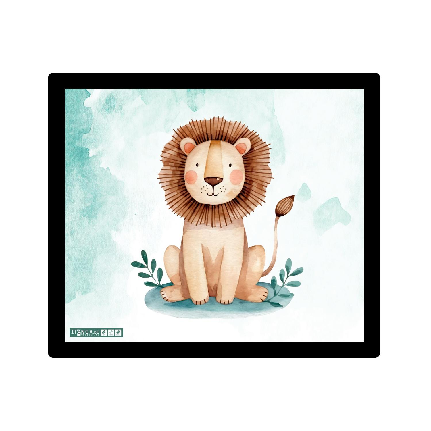 ITENGA Mauspad L�WE 21 x 18 cm Kunststoff rutschfest