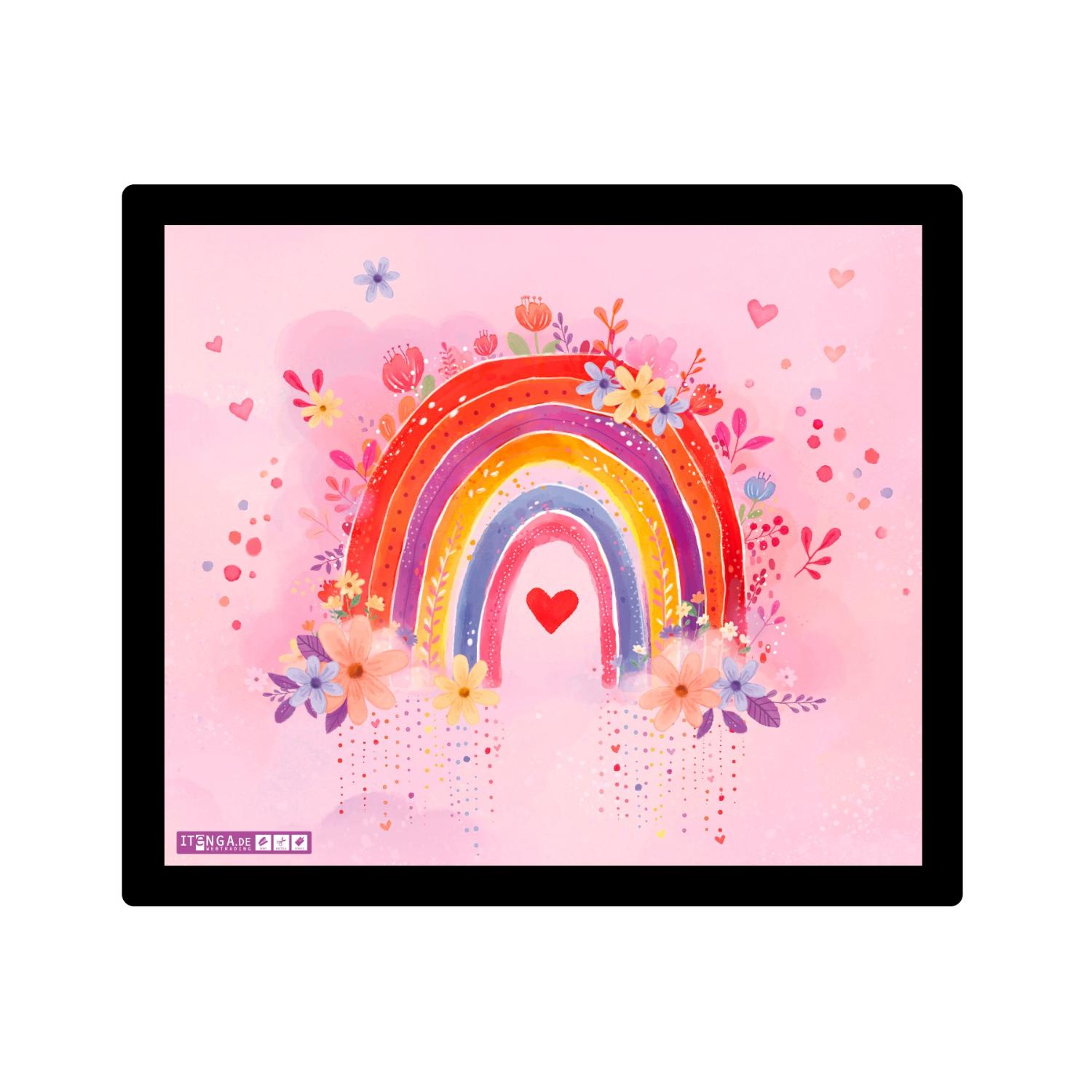 ITENGA Mauspad Regenbogen - RAINBOW DREAMS 21 x 18 cm Ku...