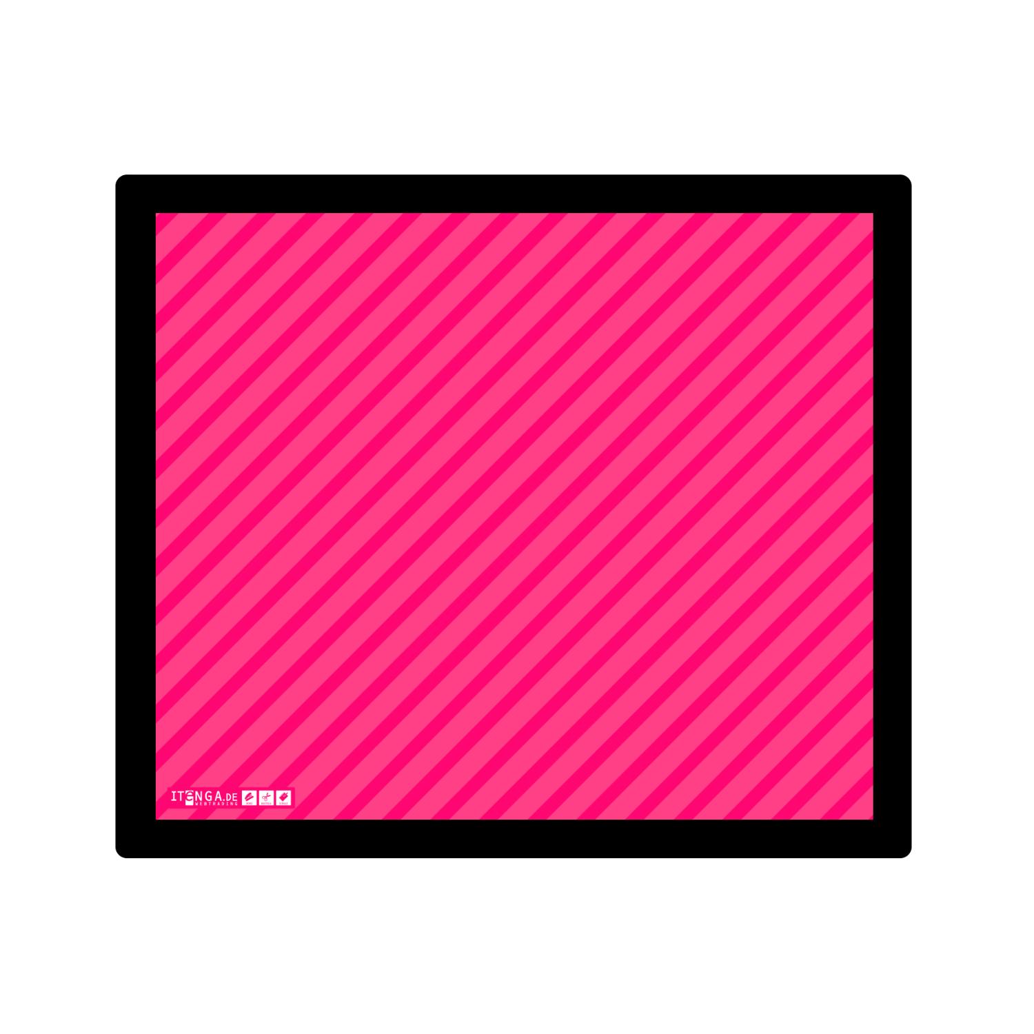 ITENGA Mauspad STRIPE - magenta 21 x 18 cm Kunststoff ru...
