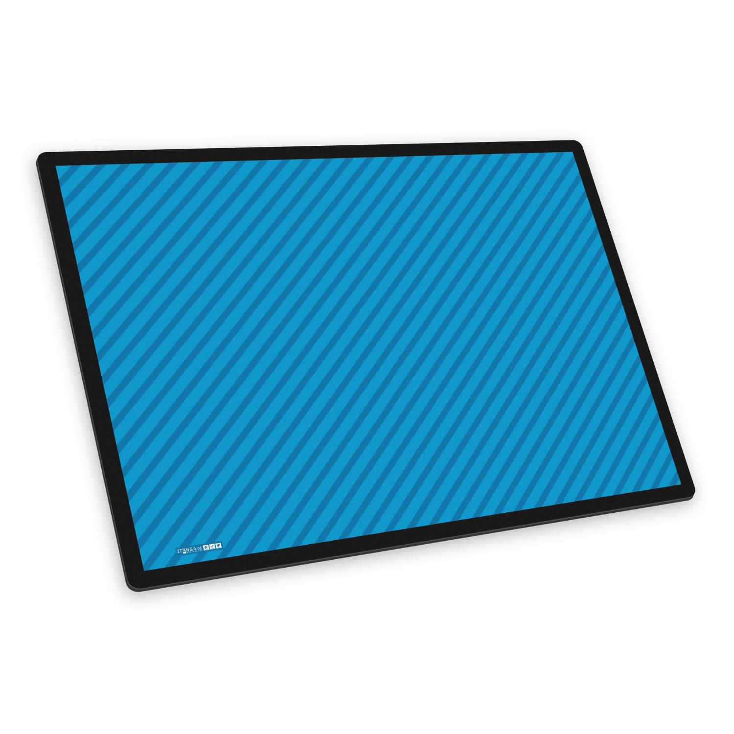 itenga Schreibunterlage V1 Motiv STRIPE - cyan
