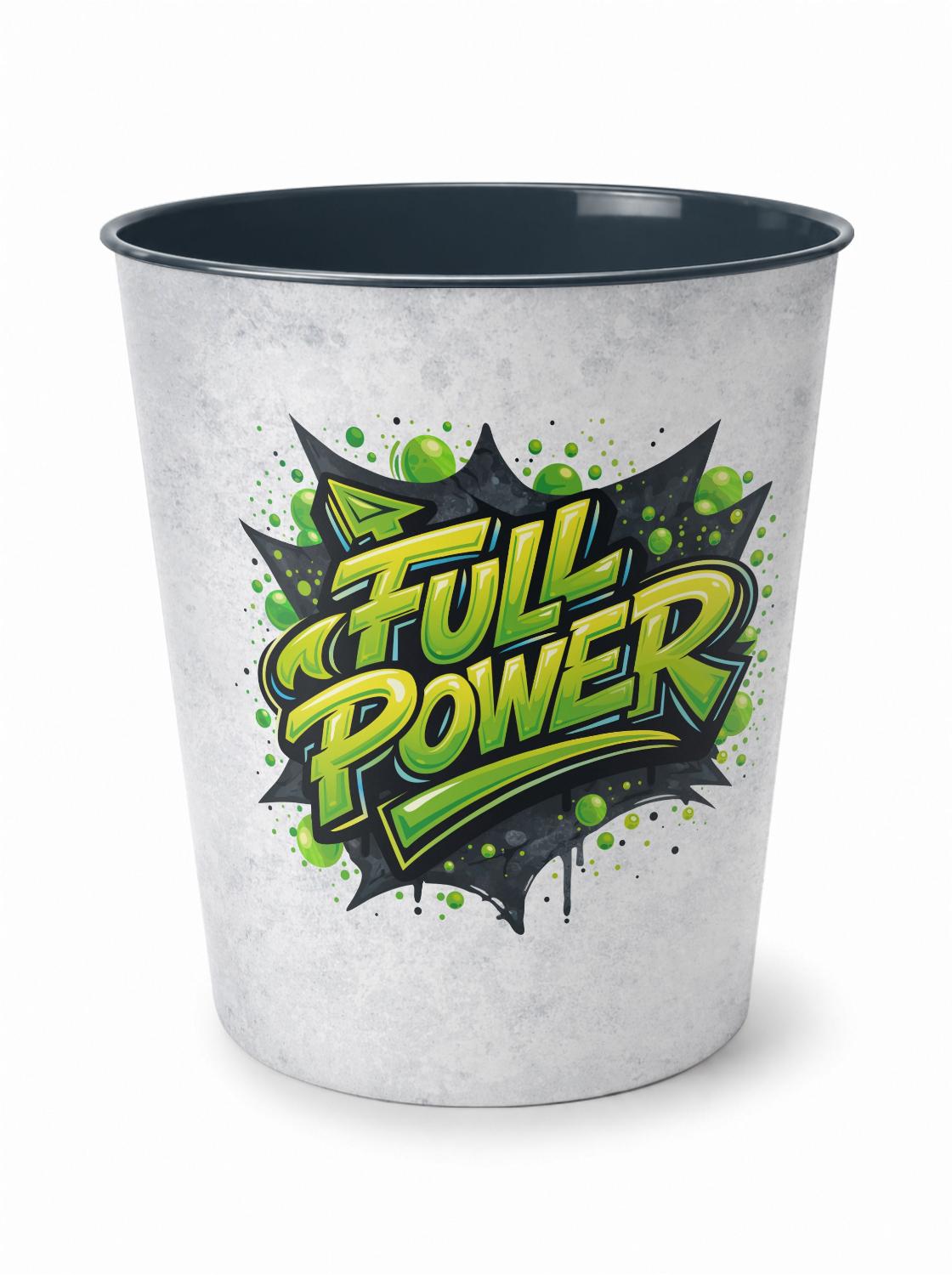 itenga Papierkorb FULL POWER � Graffiti Edition - gr�n -...