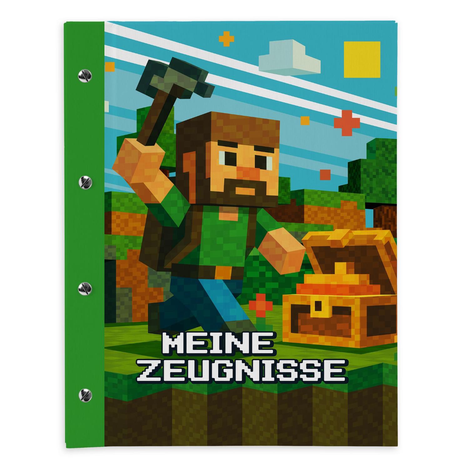 itenga Zeugnismappe A4 mit Schraubverschluss Motiv BLOCK...
