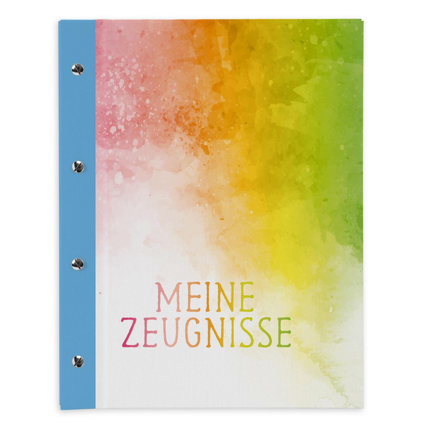 itenga Zeugnismappe A4 mit Schraubverschluss Motiv Regen...