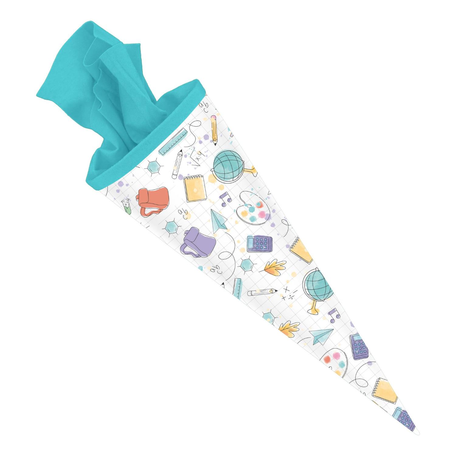 ITENGA Schult�te 70cm rund Muster DOODLES mit Filzversch...
