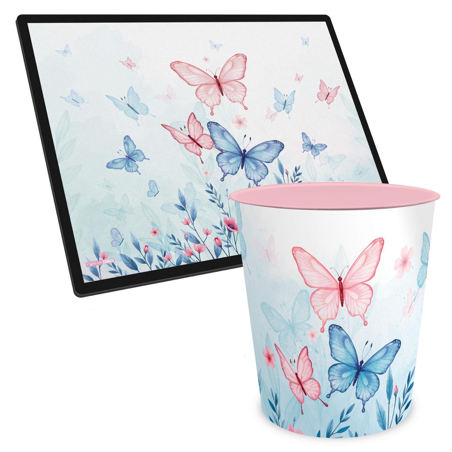 ITENGA Kinder Papierkorb Schreibtischunterlage Set - ca....
