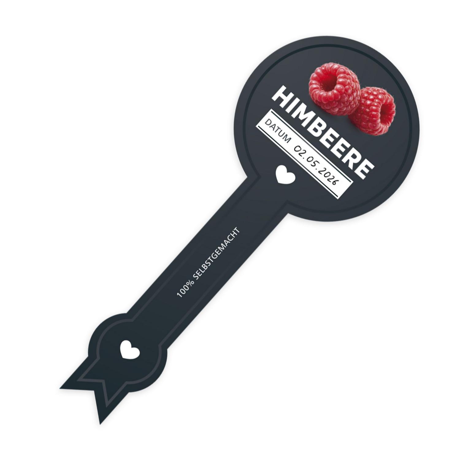 Itenga 50 x Marmeladenetikett Himbeere -schwarz- in Sieg...