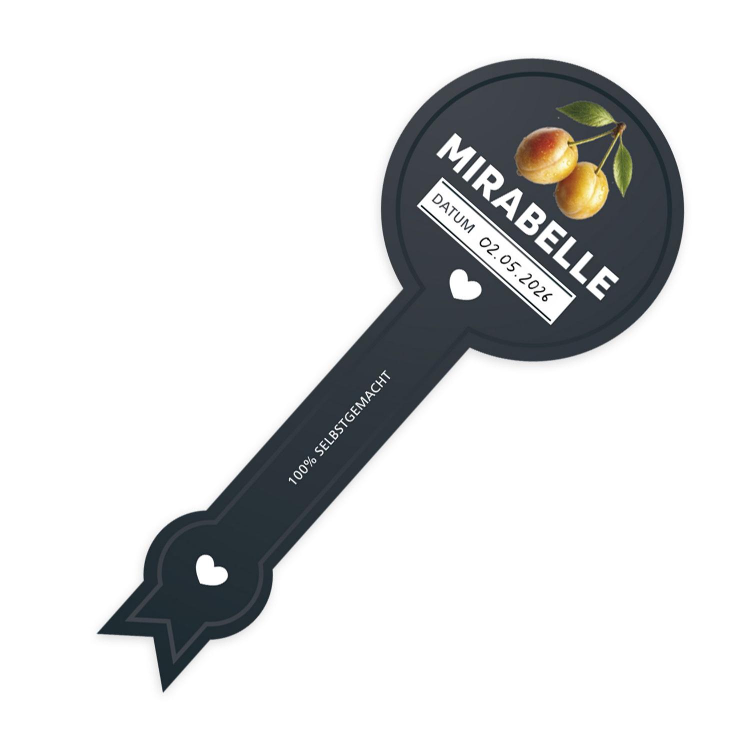 Itenga 50 x Marmeladenetikett Mirabelle -schwarz- in Sie...