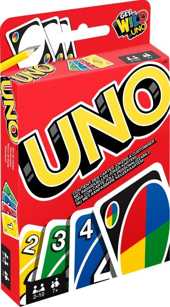 Mattel W2087 UNO (Kartenspiel), 2-10 Spieler, ca. 30-60 ...