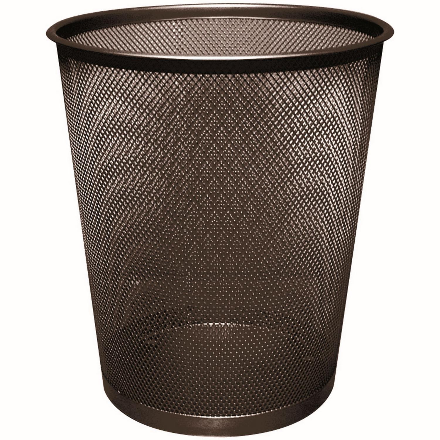 Q-CONNECT KF00871 Papierkorb Metall Rund 19L schwarz