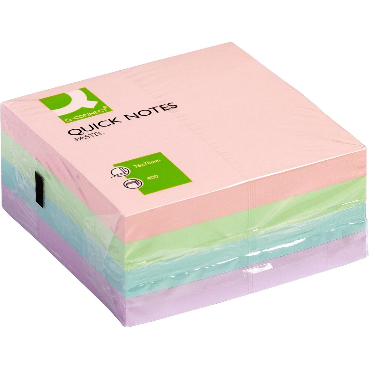 Q-CONNECT KF01347 Haftnotizen Haftnotizblock 76x76mm Pas...