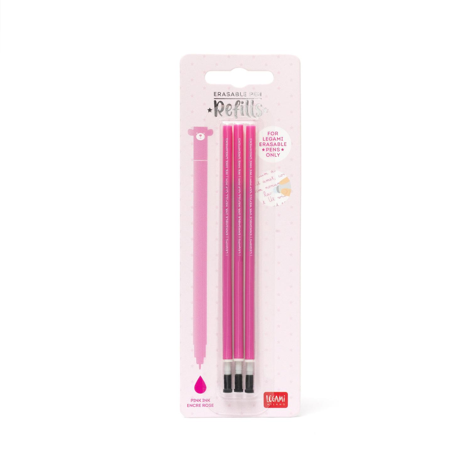 Legami Gelschreiber Ersatzminen 3er Set PINK St�rke M 0,7mm