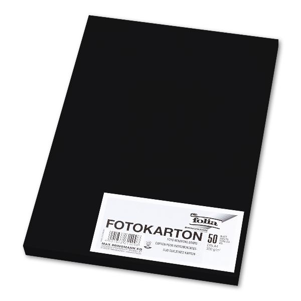 Itenga fotokarton DIN a4 300 g/qm Noir 25 feuilles Bastelpapier bastelkarton