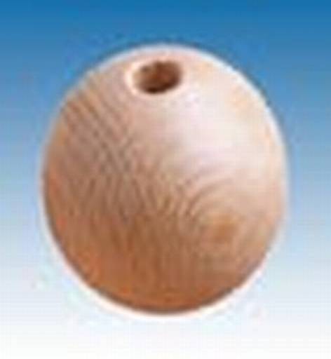 Perle Holz 40mm Buche Natur 6St�ck