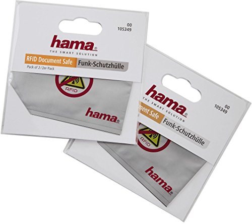hama RFID-Schutzhülle, 2-er Pack, Maße: (B)87 x (H)63 mm
