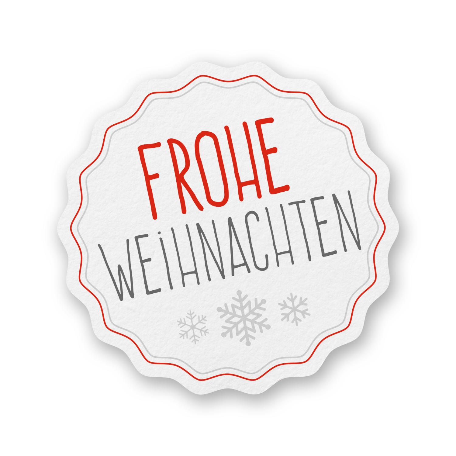 Itenga Sticker 24 x Frohe Weihnachten