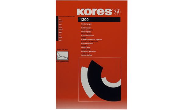 Kores Kohlepapier, DIN A4, schwarz, 100 Blatt