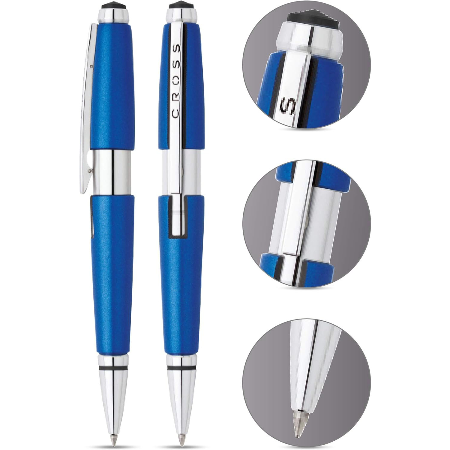 CROSS Rollerball Edge Blau, mit Gel-Mine