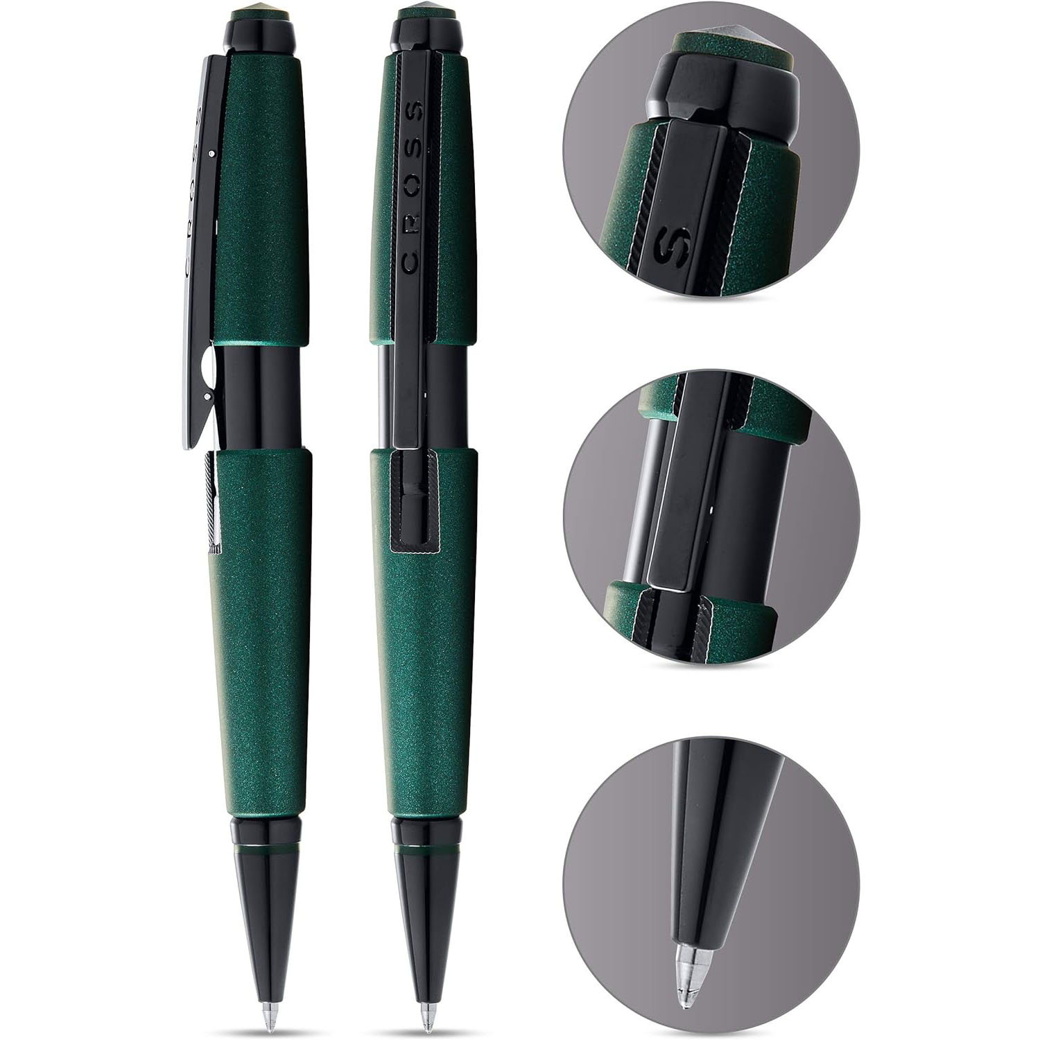 CROSS Rollerball Edge Mattgr�n, PVD, mit Gel-Mine