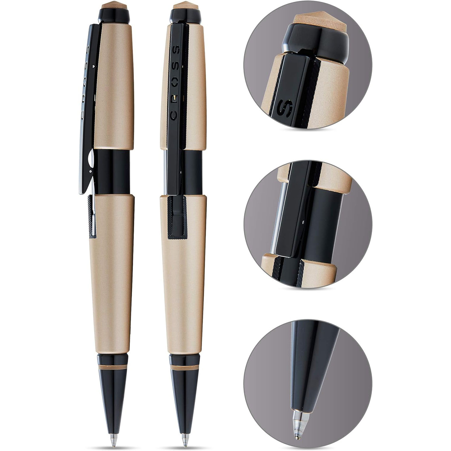 CROSS Rollerball Edge Mattbeige, PVD, mit Gel-Mine