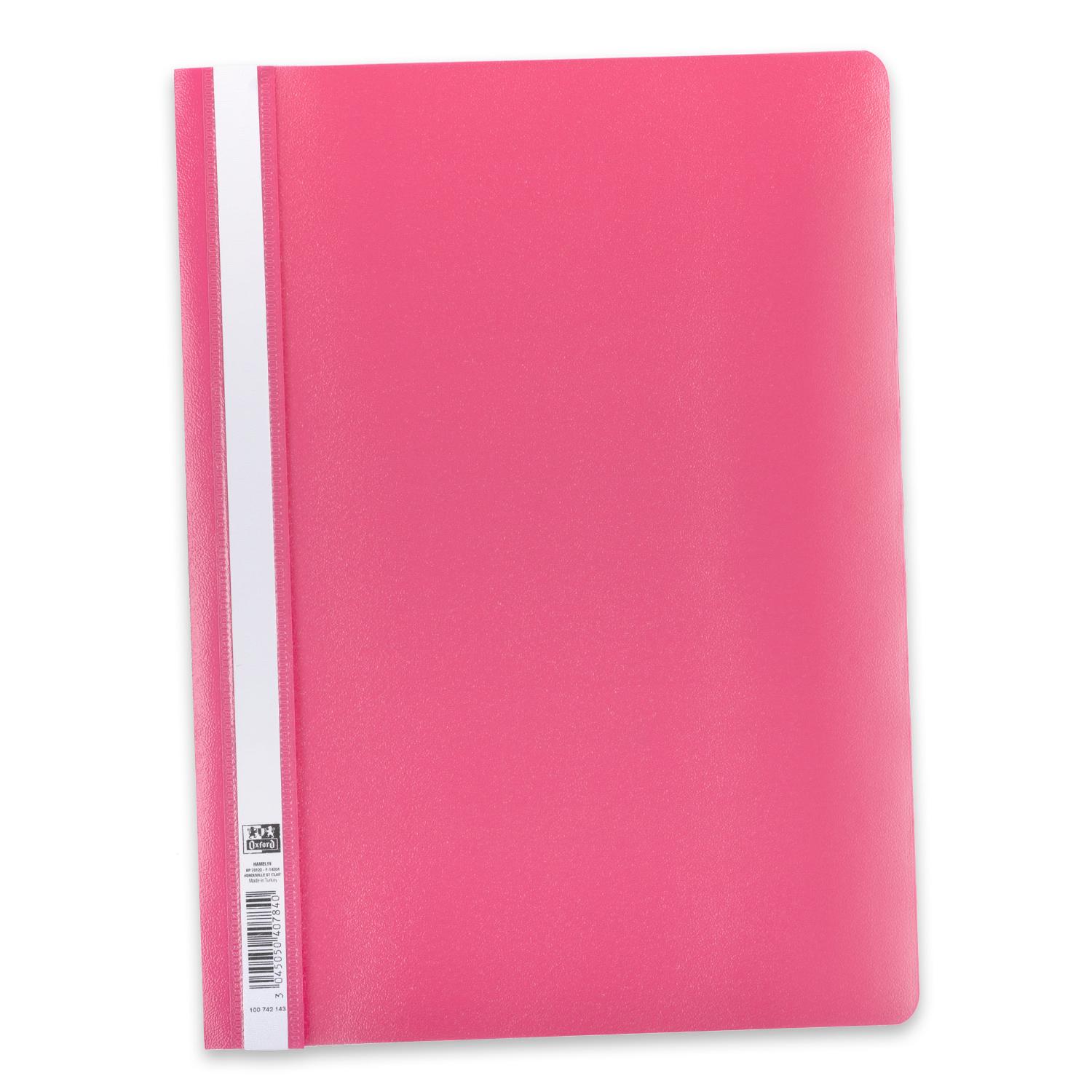 Oxford Schnellhefter, DIN A4, PP, pink