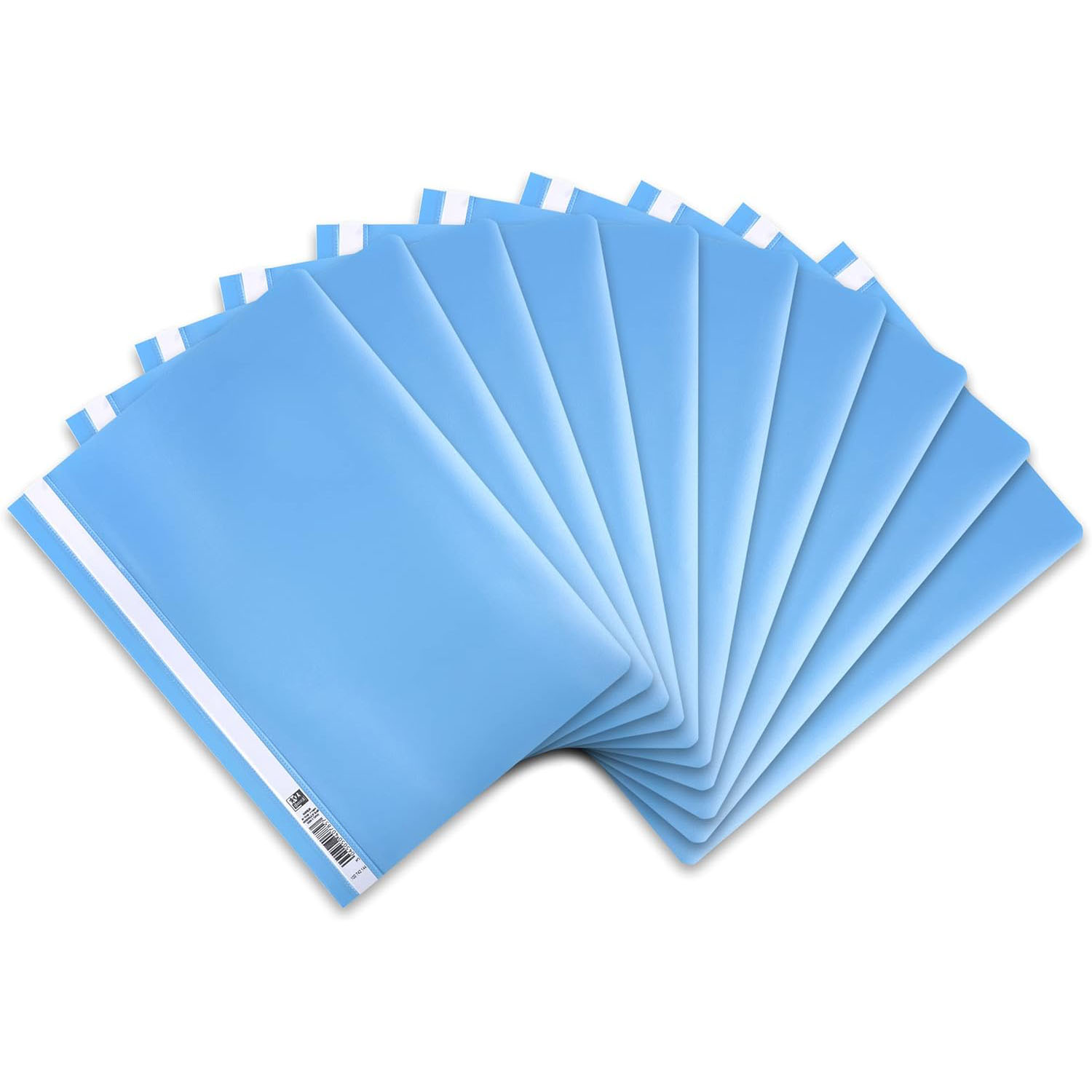 10x Oxford Schnellhefter, DIN A4, PP, hellblau