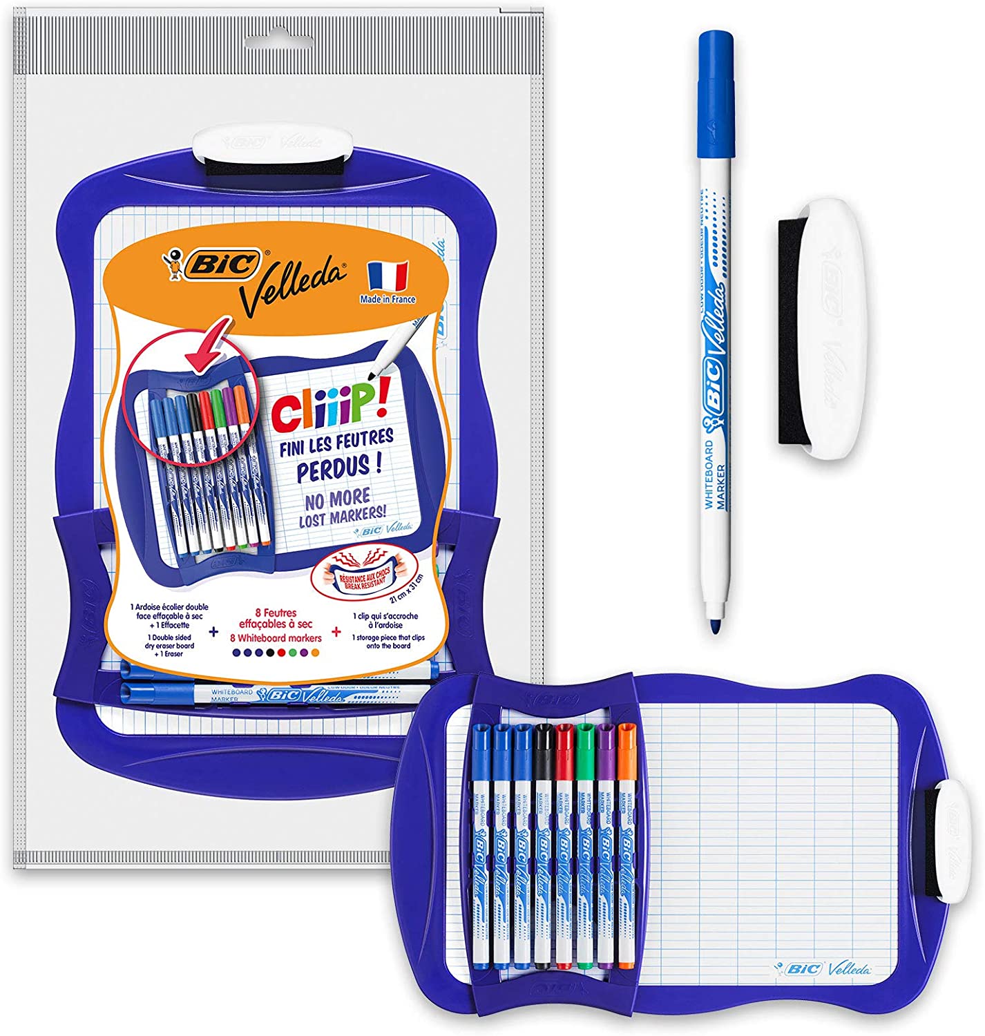 BIC Whiteboard Wei�wandtafel-Set Velleda, mit Marker 172...
