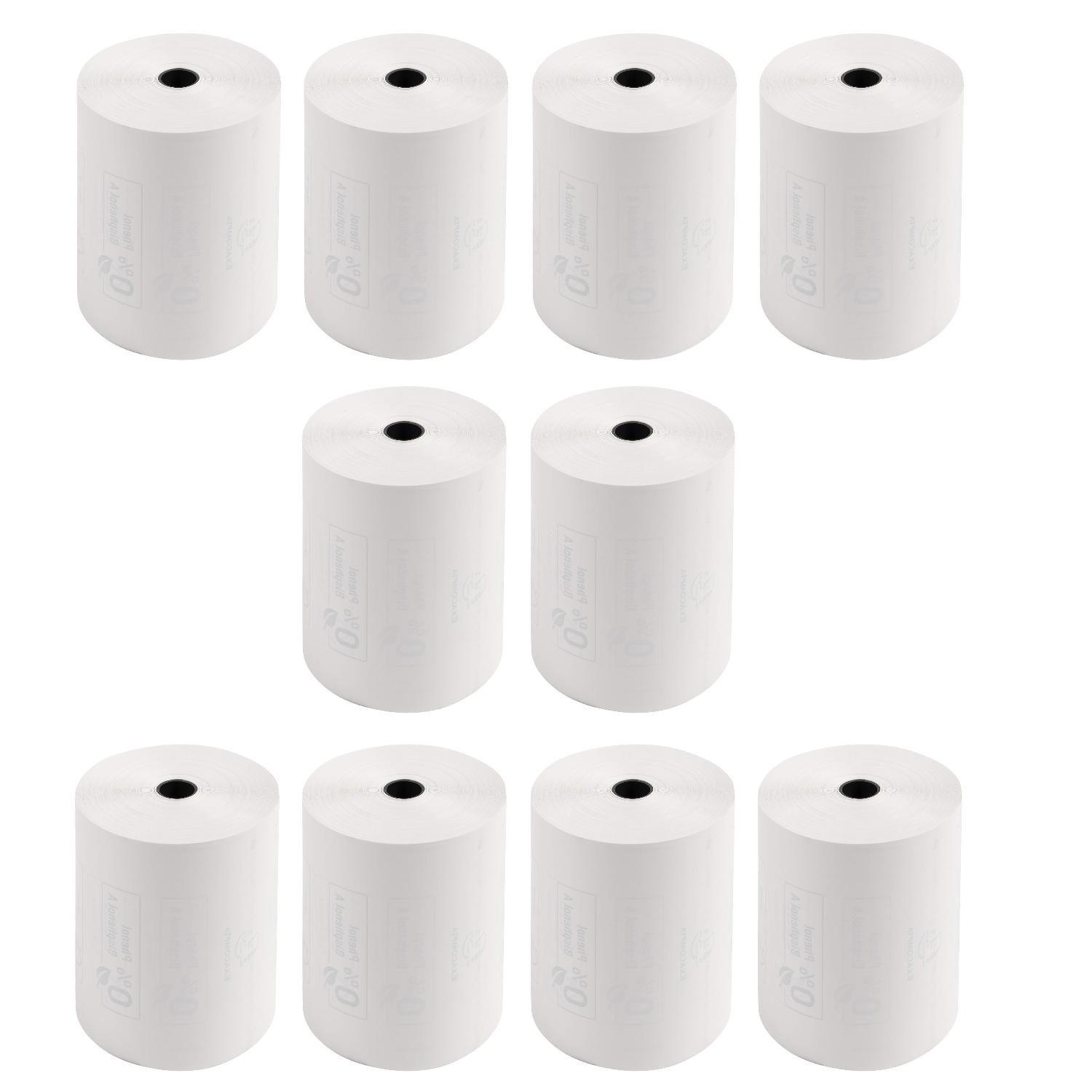 #10xEXACOMPTA Thermorollen f�r Kassensysteme, 80 mm x 44 m