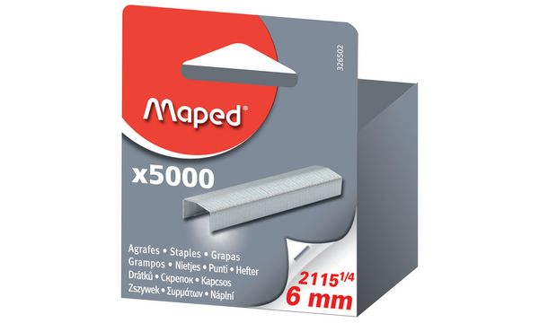 Maped Heftklammern BB 8/4, verkupfert, Gro�packung