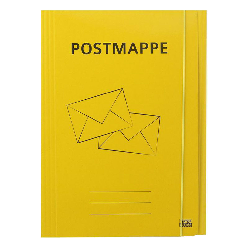 TipTop Office Postmappe Karton A4 gelb Gummizugmappe Unt...