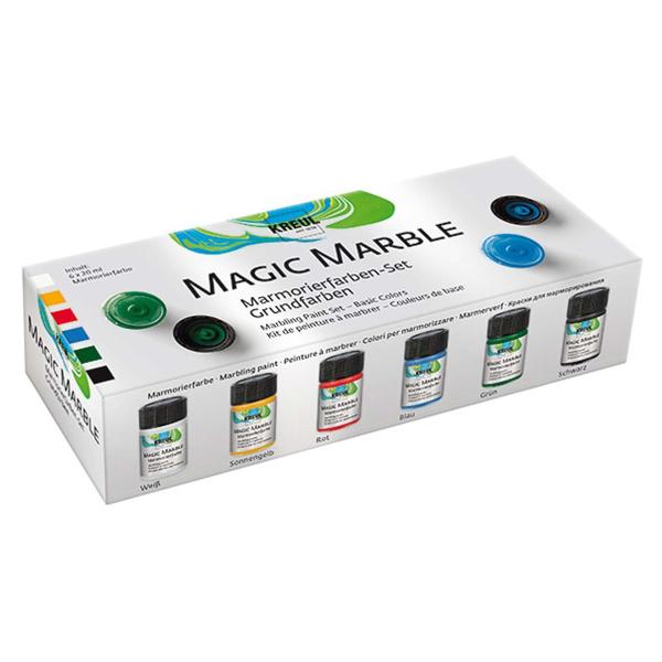 KREUL Marmorierfarbe Magic Marble, Set Grundfarben