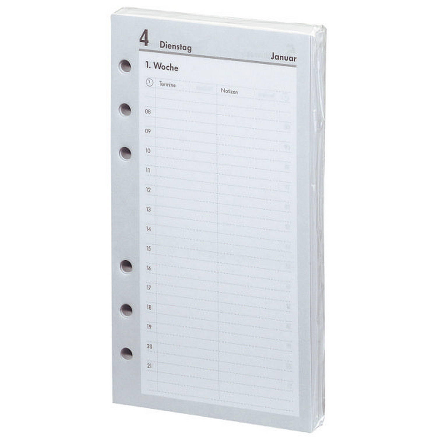 BSB Kalendarium 2027 Timer A6 16,8x9,5cm 1Tag/1Seite (02...