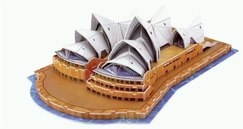 Folia Bastelpackung 3D-Modell Opera House Sydney