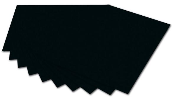 #10xfolia Fotokarton, (B)500 x (H)700 mm, 300 g/qm, schwarz