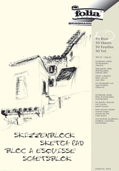 Folia Skizzen-Block A4 50Blatt 120Gr