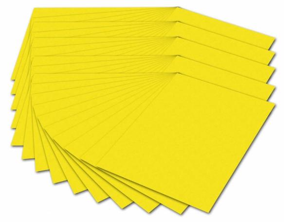 Fotokarton DIN A4, 300 g/qm sonnengelb 50 Blatt
