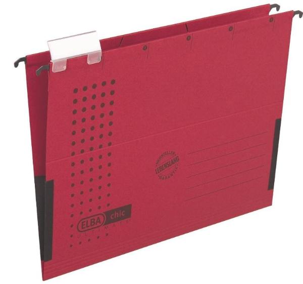 #25xELBA H�ngetasche chic ULTIMATE, DIN A4, rot