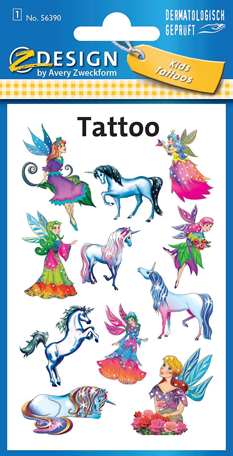 Avery Zweckform - Tattoo Aufkleber - Tattoo Elfen 56390